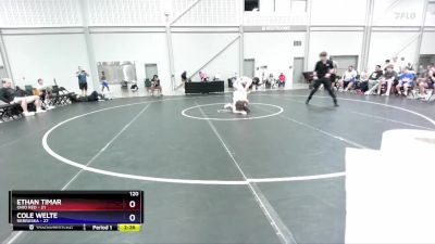 120 lbs Placement Matches (8 Team) - Ethan Timar, Ohio Red vs Cole Welte, Nebraska