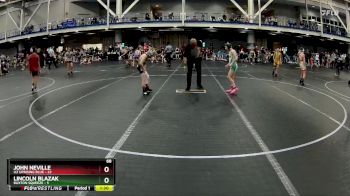 68 lbs Round 4 (6 Team) - John Neville, U2 Uprising Blue vs Lincoln Blazak, Buxton Squeeze