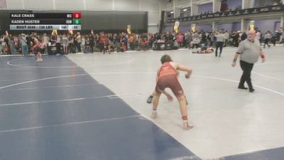 138 lbs Cons. Rd Of 32 - Kaden Huster, Backyard Brawlers Midwest vs Kale Crass, Weigh-in Club