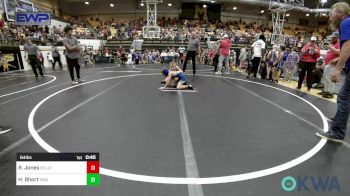 64 lbs Round Of 16 - Rowen Jones, Bridge Creek Youth Wrestling vs Hollis Short, Shelton Wrestling Academy