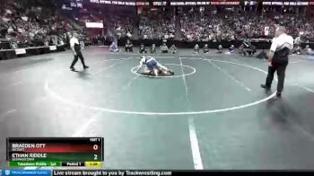 D1-160 lbs 1st Place Match - Braeden Ott, Nicolet vs Ethan Riddle, Germantown