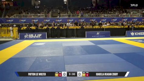 Payton Lee Wolter vs Isabella Reagan Zogby 2026 Pan Kids Jiu-Jitsu IBJJF Championship