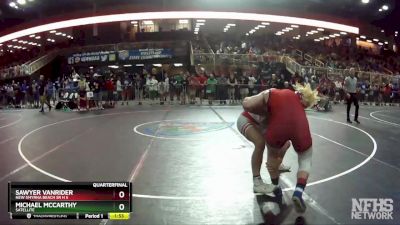 2A 182 lbs Quarterfinal - Sawyer Vanrider, New Smyrna Beach Sr H S vs Michael McCarthy, Satellite