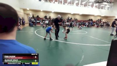 53 lbs Semifinal - Gunnar Holm, Steelclaw Wrestling Club vs Finn Gudde, Punisher Wrestling Company