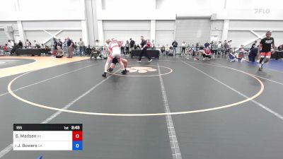 165 lbs Rd Of 16 - Spencer Madsen, Wi vs James Bowers, Ga