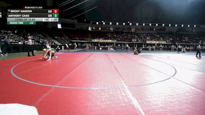 184 lbs Consi Of 16 #2 - Brody Hanson, Kansas State vs Anthony Caso, Colorado State