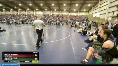 91-99 lbs Round 2 - Millie Wiberg, Top Of Utah vs Kristen Cole, Top Of Utah