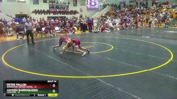 126 lbs Semis & 3rd Wb (16 Team) - Peter Fallon, Benedictine Military School vs Hayden Barroqueiro, Chestatee