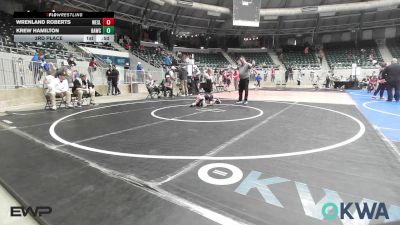 49 lbs 3rd Place - Wrenland Roberts, Wesley Wrestling Club vs Krew Hamilton, Broken Arrow Wrestling Club