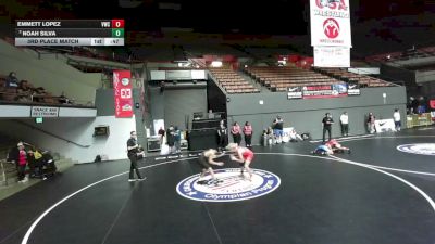 110 lbs 3rd Place Match - Noah Silva vs Emmett Lopez, Vacaville Wrestling Club