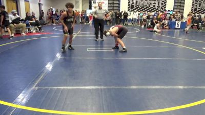 140 lbs Quarterfinal - Zack Cutler, Eagle W.C. vs Brendan Kinley, Westshore W.C.