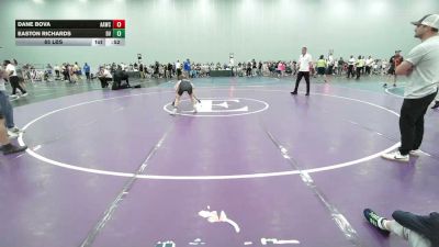 85 lbs Rr Rnd 1 - Dane Bova, All American Wrestling Club Blue - EL vs Easton Richards, Buffalo Valley-Black - EL