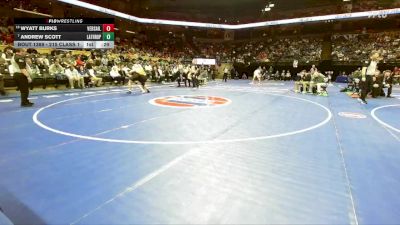 215 Class 1 lbs 5th Place Match - Wyatt Burks, Versailles vs Andrew Scott, Lathrop