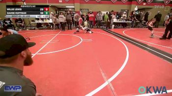 61 lbs Semifinal - Willie Lewis, Coweta Tiger Wrestling vs Gauge Huffman, Vinita Kids Wrestling