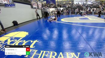 70 lbs Quarterfinal - Jaymie Clements, Cache Wrestling Club vs Masen Harms, Noble Takedown Club