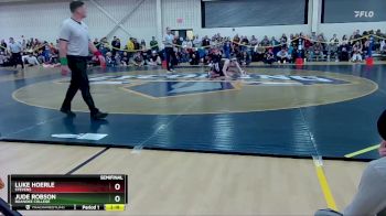 133 lbs Semifinal - Jude Robson, Roanoke College vs Luke Hoerle, Stevens