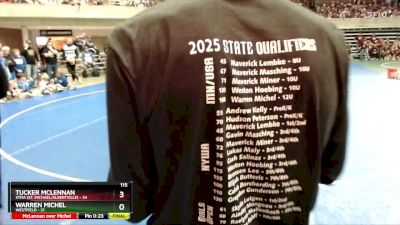 130 lbs Semis & 1st Wrestleback (8 Team) - Lachlan Robideau, STMA (St. Michael/Albertville) vs Weston Hoebing, Westfield