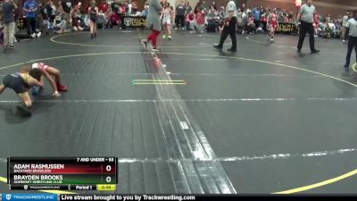 53 lbs Cons. Round 2 - Adam Rasmussen, Backyard Brawlers vs Brayden Brooks, Somerset Wrestling Club