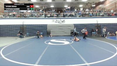 47 lbs Champ. Round 2 - Ryder Zerga, Challis Blackheart Wrestling Club vs Stetson Danner, Homedale Wrestling Club