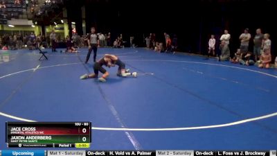 80 lbs Semifinal - Jaxon Anderberg, Saint Peter Saints vs Jace Cross, Immortal Athletics WC