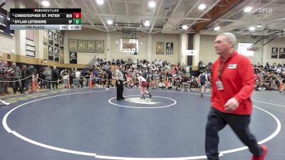 106 lbs 5th Place - Christopher St. Peter, Monument Mountain vs Dylan Letendre, Bristol-Plymouth