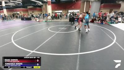 175 lbs Champ. Round 1 - Isaac Zapata, 512 Outlaw Wrestling vs Torrance Adkins, NB Elite Wrestling Club