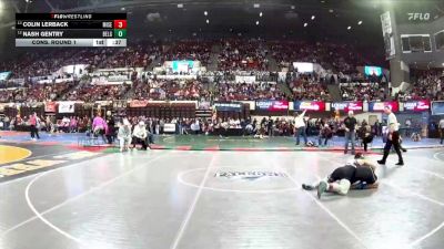 AA - 175 lbs Cons. Round 1 - Nash Gentry, Belgrade vs Colin Lerback, Missoula Sentinel