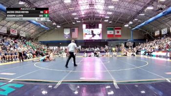 132 lbs Finals (2 Team) - Jacob Cruz-Reyes, Pisgah High School vs Joseph Lloyd, Union Pines High School