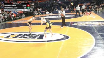 1A 120 lbs Champ. Round 1 - Briley Carter, Clinton vs Nolan Callahan, Chicago (C. Hope Academy)