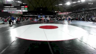 Boys 4A 285 lbs Quarterfinal - Kaden Thompson, Emerald Ridge vs Connor Aney, Glacier Peak