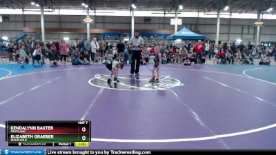 45-47 lbs Round 1 - Kendalynn Baxter, Fruitland vs Elizabeth Graeber, Idaho Gold