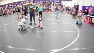 40 lbs Semifinal - Chaos Vasquez, Fort Stewart Wrestling Club vs Milo Troncoso, Grizzlies Wrestling Club