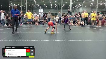 96 lbs Semis (4 Team) - Ethan Allen, Terps Xpress ES vs Nabhanya Dhiman, Terps Northeast ES