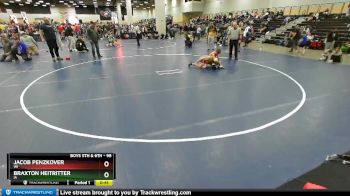 98 lbs Cons. Round 4 - Braxton Heitritter, IA vs Jacob Penzkover, WI