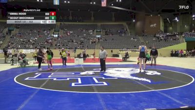 152 lbs Quarterfinal - Emma Hood, Highlands vs Scout Brockman, Green County