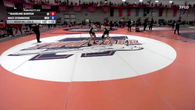 138 A Champ. Round 1 - Madeline Barton, Quincy vs Maci Stemmons, Menlo College