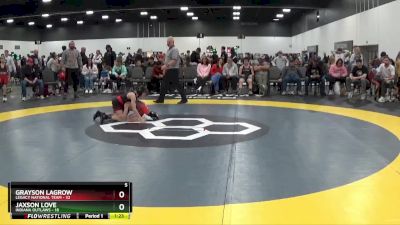 60 lbs Semis & 1st Wrestleback (8 Team) - Grayson LaGrow, Legacy National Team vs Jaxson Love, Indiana Outlaws