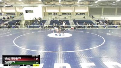 141 lbs Cons. Round 3 - Tylik Epps, Castleton vs Noah Krakower, Johnson & Wales (RI)