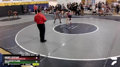126 lbs Cons. Round 5 - Henry Ofeciar, Tucson Badgers Wrestling Club vs Brandon Clark, Mohave