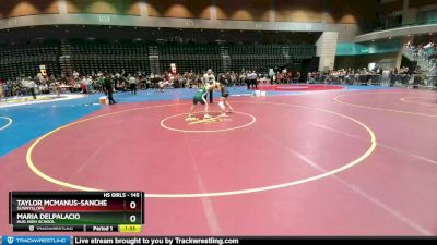 145 lbs Quarterfinal - Taylor McManus-Sanchez, Sunnyslope vs Maria Delpalacio, Hug High School