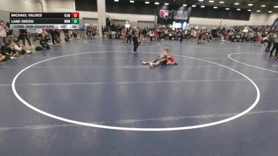 92 lbs Cons. Sub-quarters - Michael Valdes, Florida vs Lane Green, Mighty Bluebirds Wrestling