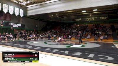 149 lbs AJ Parish, Cleveland State vs Nik Voros, Bloomsburg