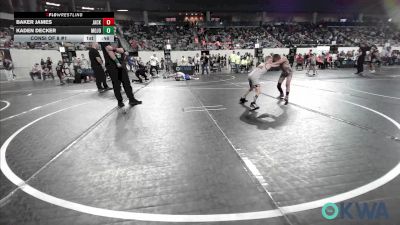58 lbs Consi Of 8 #1 - Baker James, Jacket Wrestling Club vs Kaden Decker, Mojo Grappling Academy