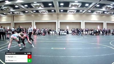 136 lbs Consi Of 16 #1 - Taylor Martell, Grindhouse WC vs Shelby Fillyaw, Central Florida Wrestling