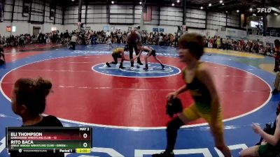 65 lbs Round 2 (6 Team) - Eli Thompson, DARKHORSE WRESTLING CLUB vs Rito Baca, GREAT BRIDGE WRESTLING CLUB - GREEN