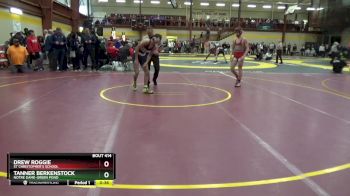 132 lbs Cons. Round 3 - Tanner Berkenstock, Notre Dame-Green Pond vs Drew Roggie, St Christopher`s School