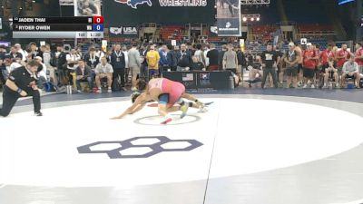 132 lbs Cons. Sub-quarters - Jaden Thai, Hawaii vs Ryder Owen, Washington