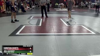 157 lbs Cons. Round 2 - Ben Haughey, Clear Creek-Amana vs Christian Fanetti, Christian Brothers College