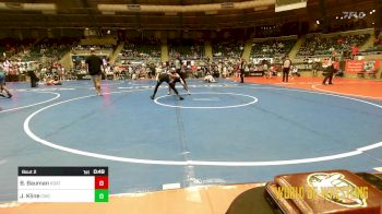 83 lbs Round Of 32 - Bradley Bauman, Kodiak Attack vs Jett Wilder Kline, Cowboy Wrestling Club