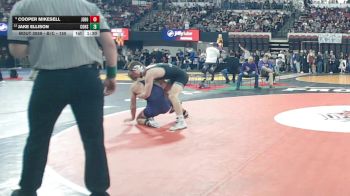 Champ. Round 1 - Cooper Mikesell, Jefferson (Boulder) vs Jake Ellison, Columbus High School